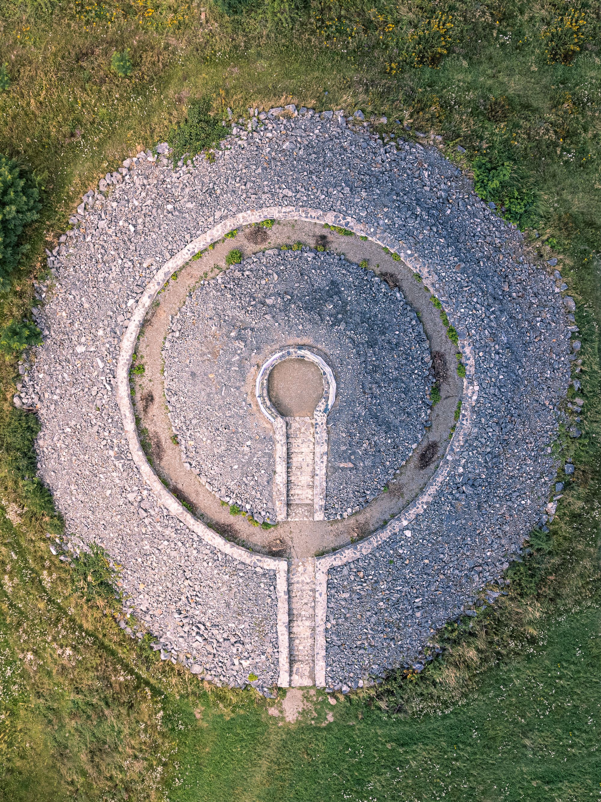 Aerial drone shot — Plzeň region — Aerial shot of Plzeň-region nature